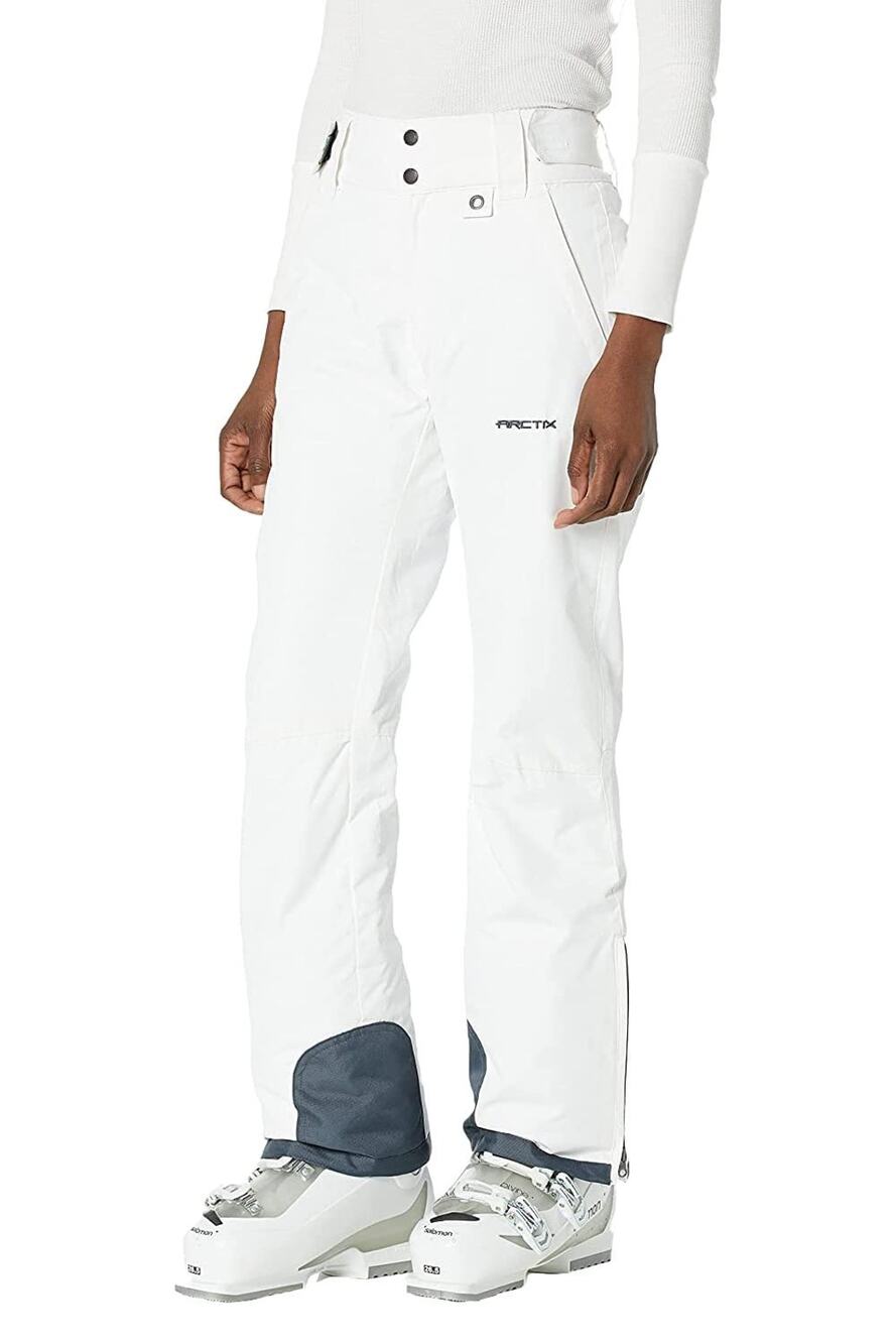 Arctix Women's Insulated Snow Pants, White Size Large 31 Length
